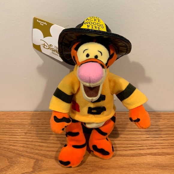 Disney Other - Disney Tigger Fireman mini bean bag beanie